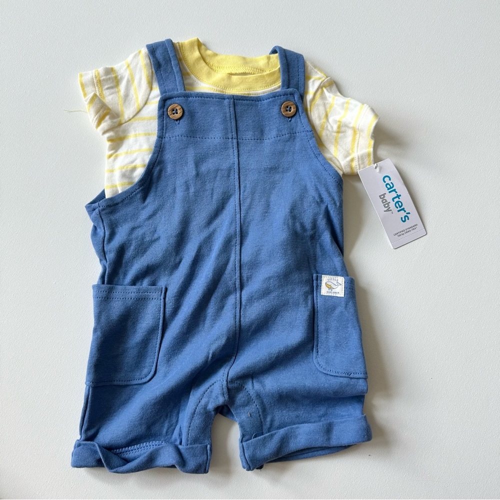 Carters 3pc. Boys Overall Set 6 Months